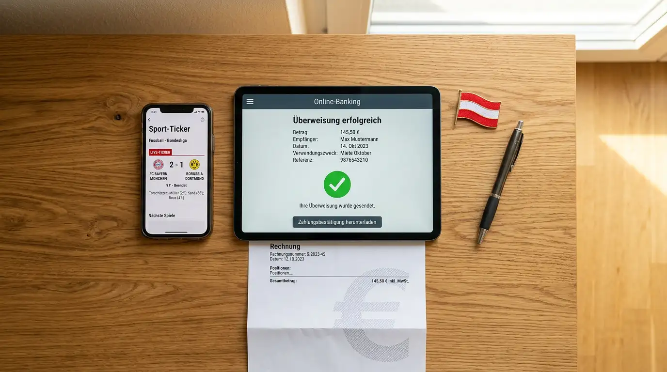 EPS Österreich Sportwetten - Online-Banking-Einzahlung beim Wettanbieter