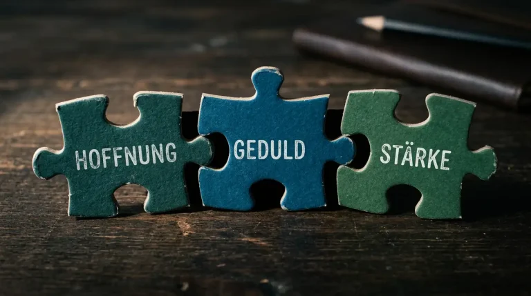Drei zerbrochene Puzzleteile auf einem Schreibtisch als Symbol für die gescheiterte Fusion von Giropay, Paydirekt und Kwitt
